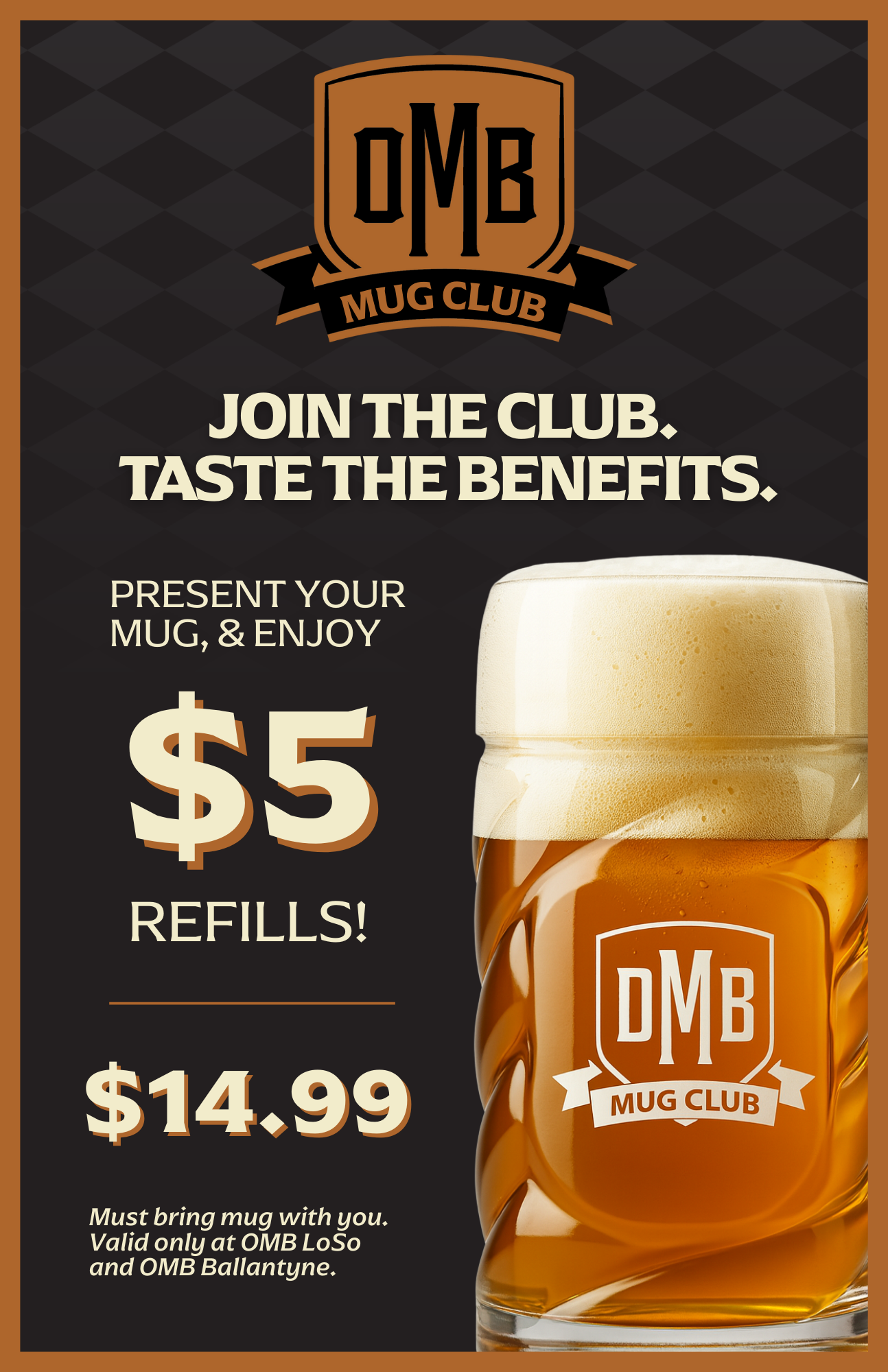 OMB Mug Club Stein