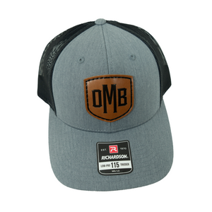 OMB Faux Leather Patch Trucker Hat