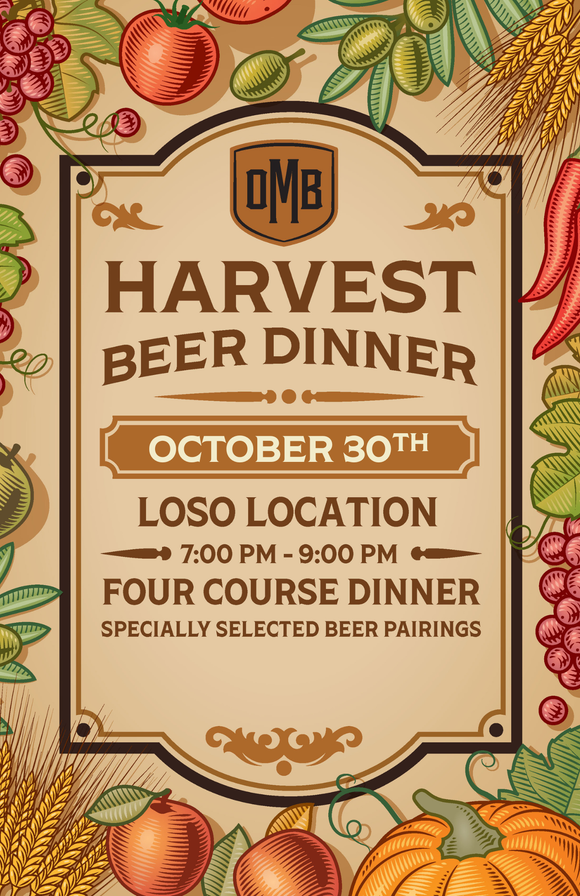 2025 Harvest Beer Dinner Ticket- LoSo