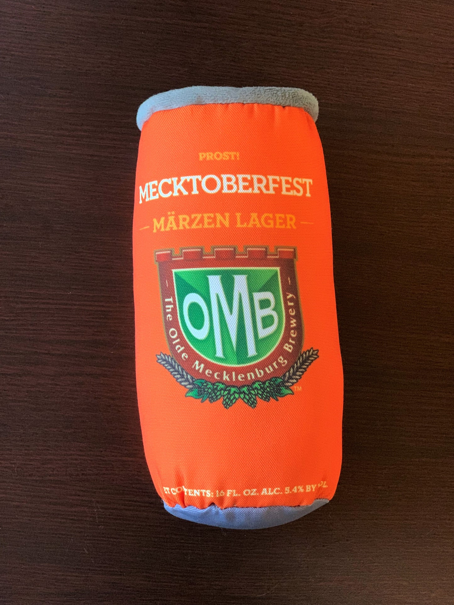 Plush Mecktoberfest Can Dog Toy